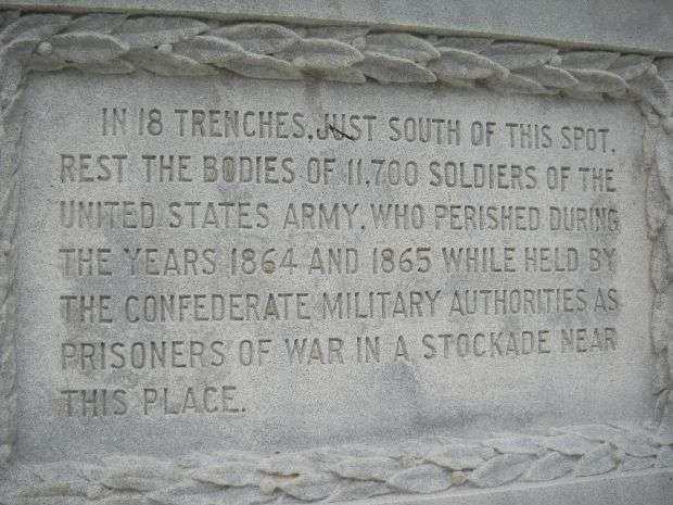 SALISBURY PRISON UNKNOWN UNION SOLDIERS MEMORIAL PLAQUE