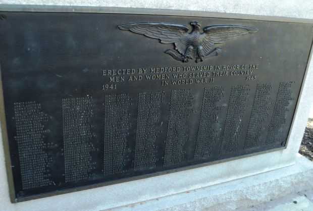MEDFORD TOWNSHIP WORLD WAR II VETERANS MEMORIAL