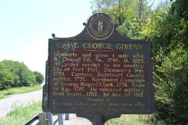 CAPT. GEORGE GIVENS WAR MEMORIAL MARKER
