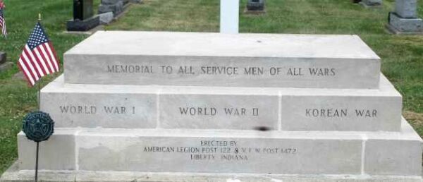 LIBERTY INDIANA WAR VETERANS MEMORIAL