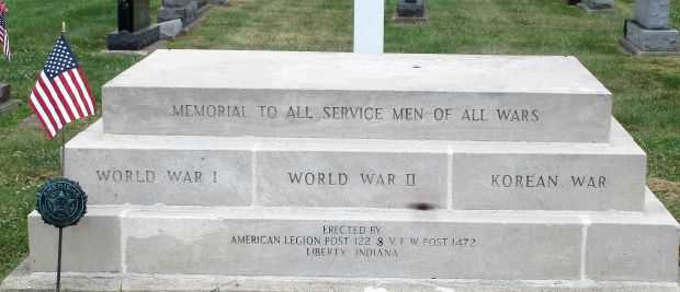 LIBERTY INDIANA WAR VETERANS MEMORIAL