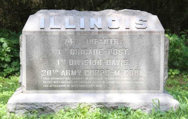 74TH ILLINOIS INFANTRY WAR MEMORIAL