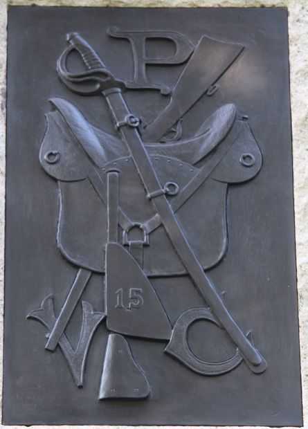 15TH PENNSYLVANIA ANDERSON CAVALRY WAR MEMORIAL BACK PLAQUE B