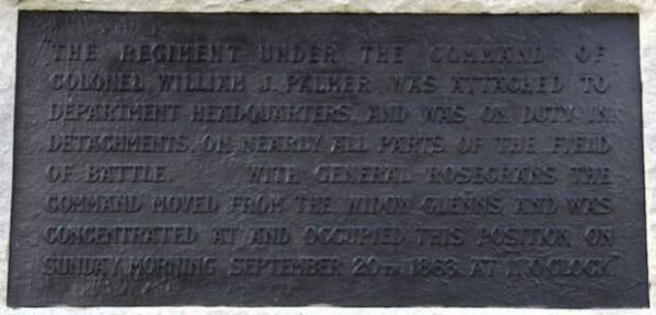 15TH PENNSYLVANIA ANDERSON CAVALRY WAR MEMORIAL BACK PLAQUE A