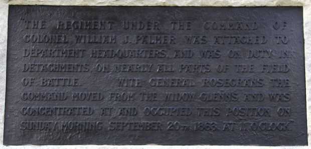 15TH PENNSYLVANIA ANDERSON CAVALRY WAR MEMORIAL BACK PLAQUE A