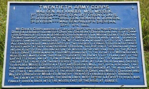 TWENTIETH ARMY CORPS WAR MEMORIAL PLAQUE
