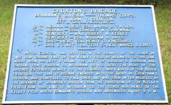 CROXTON’S BRIGADE WAR MEMORIAL PLAQUE V