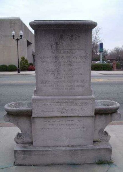 JOHNSTON COUNTY WORLD WAR I MEMORIAL FOUNTAIN