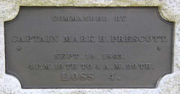 BATTERY C, 1ST ILLINOIS LIGHT ARTILLERY WAR MEMORIAL BACK PLAQUE