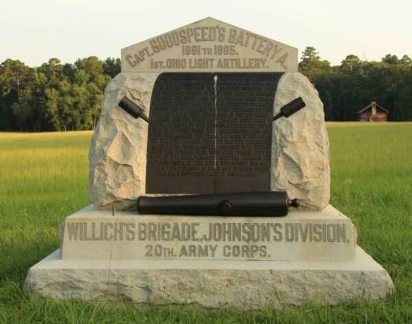 CAPT. GOODSPEED’S BATTERY A WAR MEMORIAL FRONT