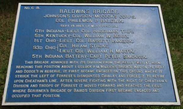 BALDWIN’S BRIGADE WAR MEMORIAL PLAQUE II