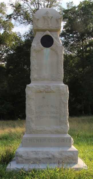 72ND REG’T INDIANA MOUNTED INFT’Y WAR MEMORIAL FRONT