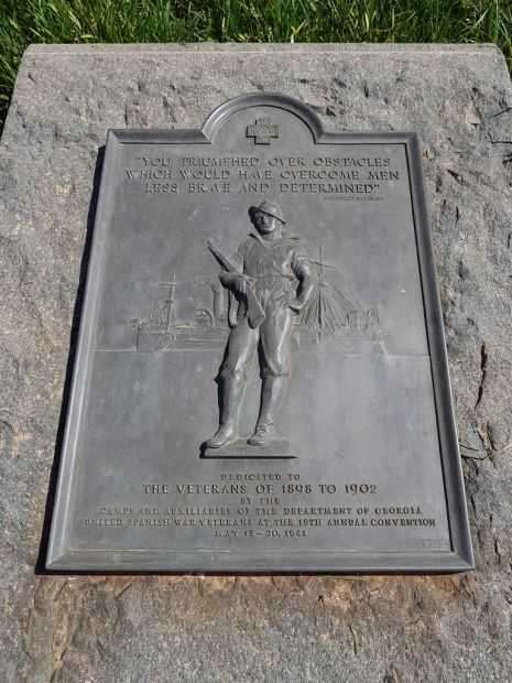 ATHENS VETERANS OF 1898 TO 1902 MEMORIAL PLAQUE