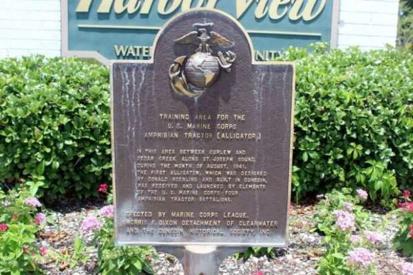 TRAINING AREA AMPHIBIAN TRACTOR MEMORIAL PLAQUE