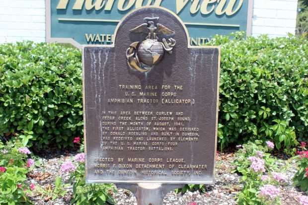 TRAINING AREA AMPHIBIAN TRACTOR MEMORIAL PLAQUE