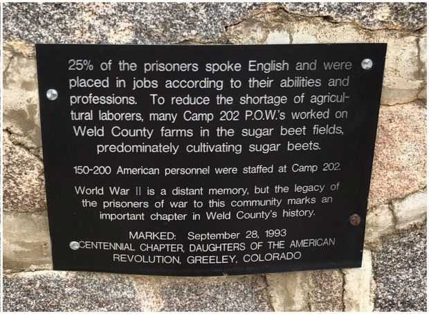 GERMAN PRISONER OF WAR CAMP 202 MEMORIAL PLAQUE B