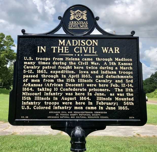 MADISON IN THE CIVIL WAR MEMORIAL MARKER