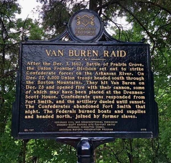 VAN BUREN RAID WAR MEMORIAL MARKER