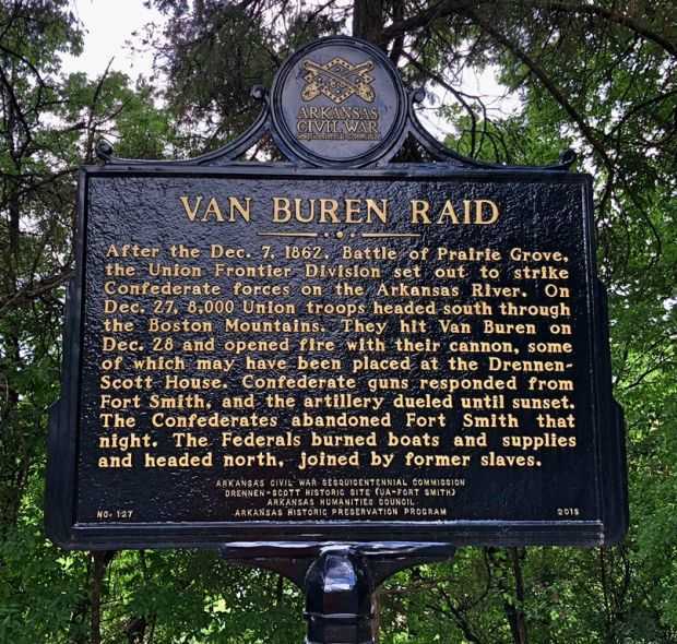 VAN BUREN RAID WAR MEMORIAL MARKER