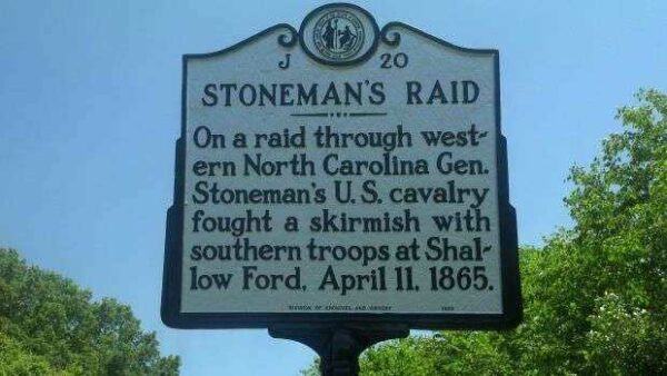 STONEMAN’S RAID WAR MEMORIAL MARKER