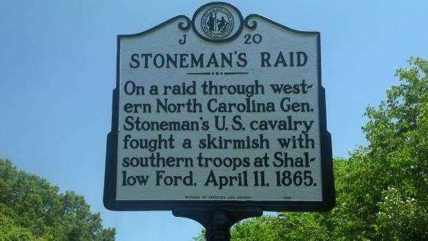 STONEMAN’S RAID WAR MEMORIAL MARKER
