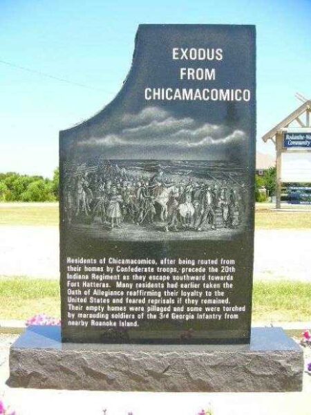 EXODUS FROM CHICAMACOMICO WAR MEMORIAL