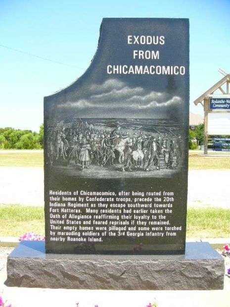 EXODUS FROM CHICAMACOMICO WAR MEMORIAL