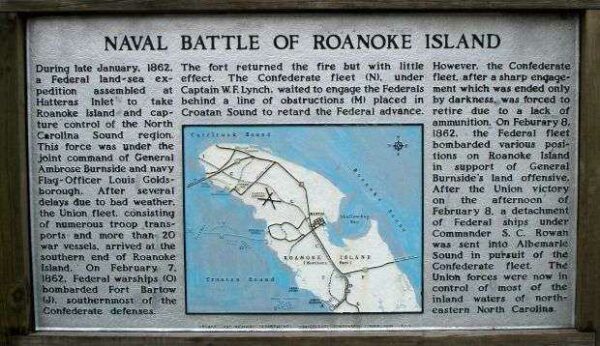 NAVAL BATTLE OF ROANOKE ISLAND WAR MEMORIAL