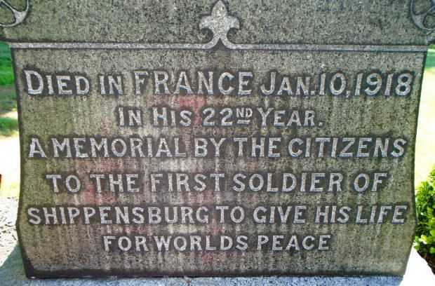 WM. C. ASHWELL WAR MEMORIAL DEDICATION STONE