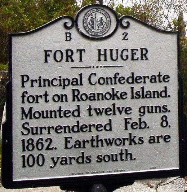 FORT HUGER WAR MEMORIAL MARKER