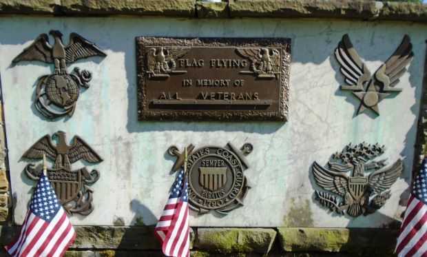 CARLISLE ALL VETERANS MEMORIAL FLAGPOLE PLAQUE