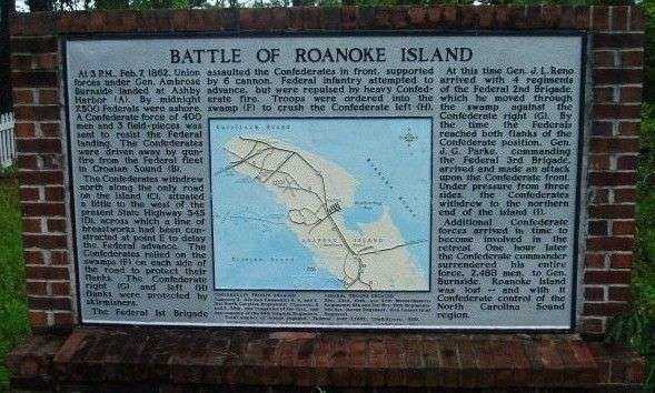 BATTLE OF ROANOKE ISLAND WAR MEMORIAL