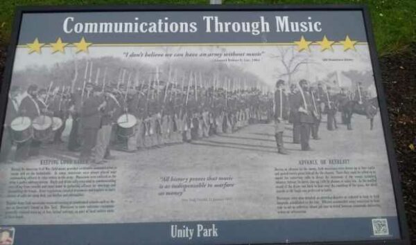 COMMUNICATIONS THROUGH MUSIC WAR MEMORIAL PANEL