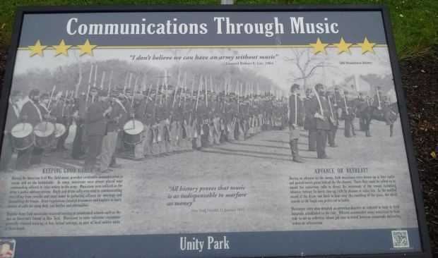 COMMUNICATIONS THROUGH MUSIC WAR MEMORIAL PANEL