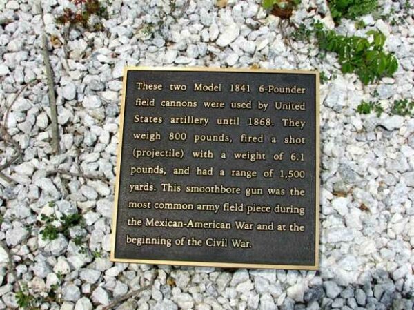 MODEL 1841 6-POUNDER FIELD CANNONS WAR MEMORIAL PLAQUE