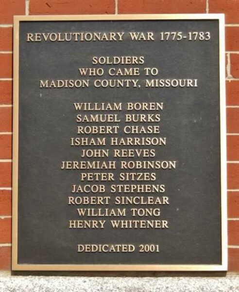 REVOLUTIONARY WAR 1775-1783 MEMORIAL PLAQUE