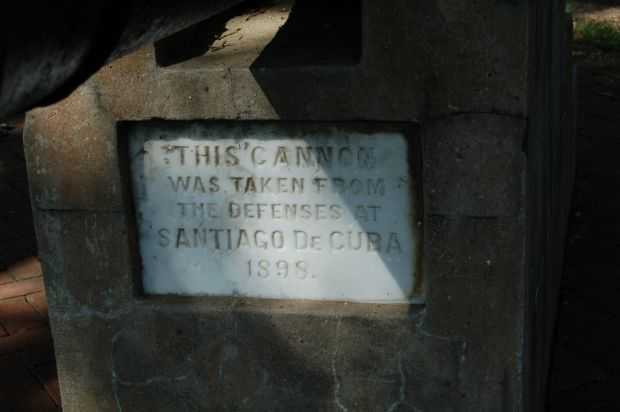 THIS CANNON WAR MEMORIAL DEDICATION STONE