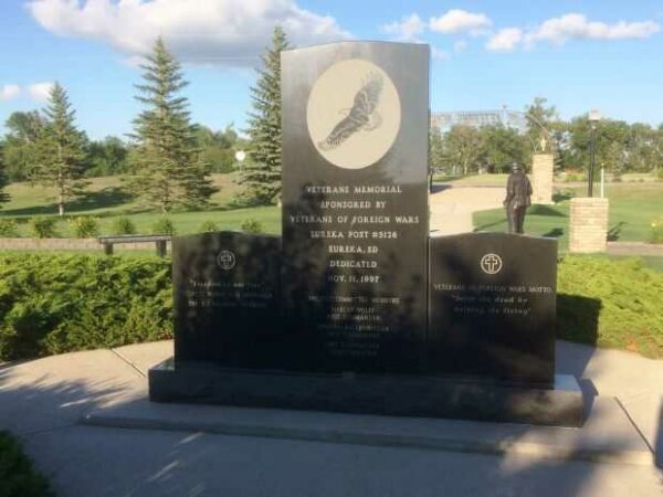 VETERANS OF FOREIGN WARS EUREKA POST #5126 MEMORIAL BACK