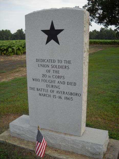 THE BATTLE OF AVERASBORO UNION SOLDIERS MEMORIAL