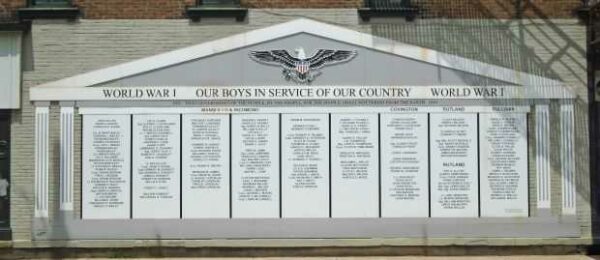 MANSFIELD WORLD WAR I HONOR ROLL MEMORIAL