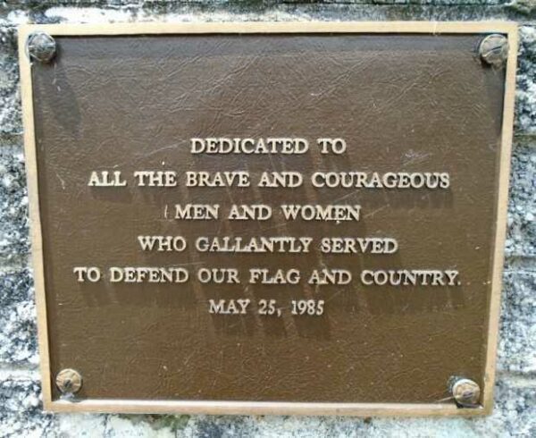 AMERICAN LEGION POST 25 VETERANS MEMORIAL PLAQUE