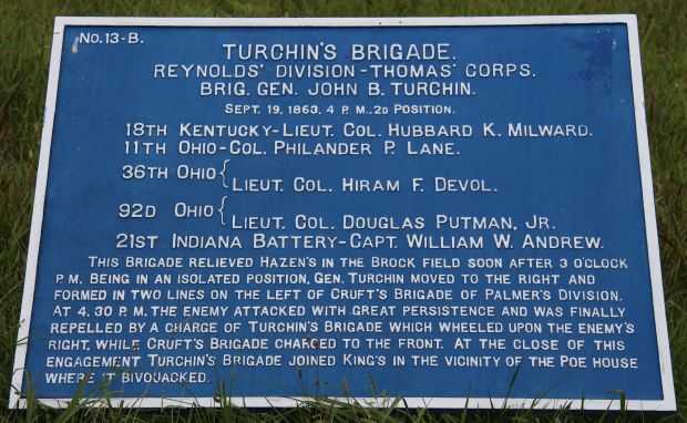 TURCHIN’S BRIGADE WAR MEMORIAL PLAQUE IV