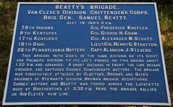 BEATTY’S BRIGADE WAR MEMORIAL PLAQUE V