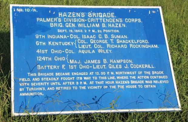 HAZEN’S BRIGADE MEMORIAL PLAQUE V