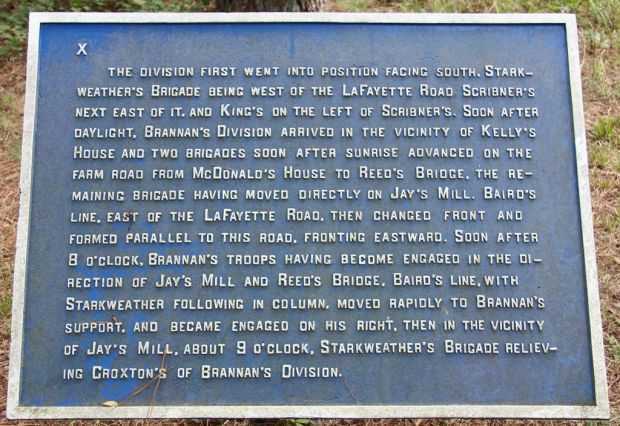 BAIRD’S DIVISION-THOMAS CORPS WAR MEMORIAL PLAQUE B