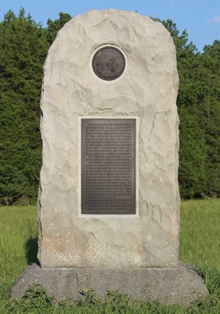 124TH OHIO INFANTRY WAR MEMORIAL BACK