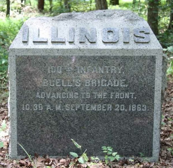 100TH ILLINOIS INFANTRY BUELL’S BRIGADE WAR MEMORIAL