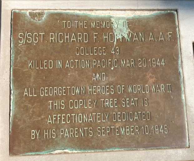 S/SGT. RICHARD F. HOFFMAN. A.A.F. MEMORIAL PLAQUE