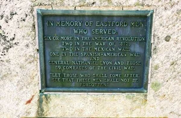 EASTFORD VETERANS MEMORIAL PLAQUE B