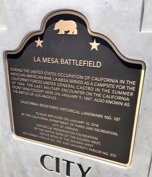 LA MESSA BATTLEFIELD WAR MEMORIAL PLAQUE